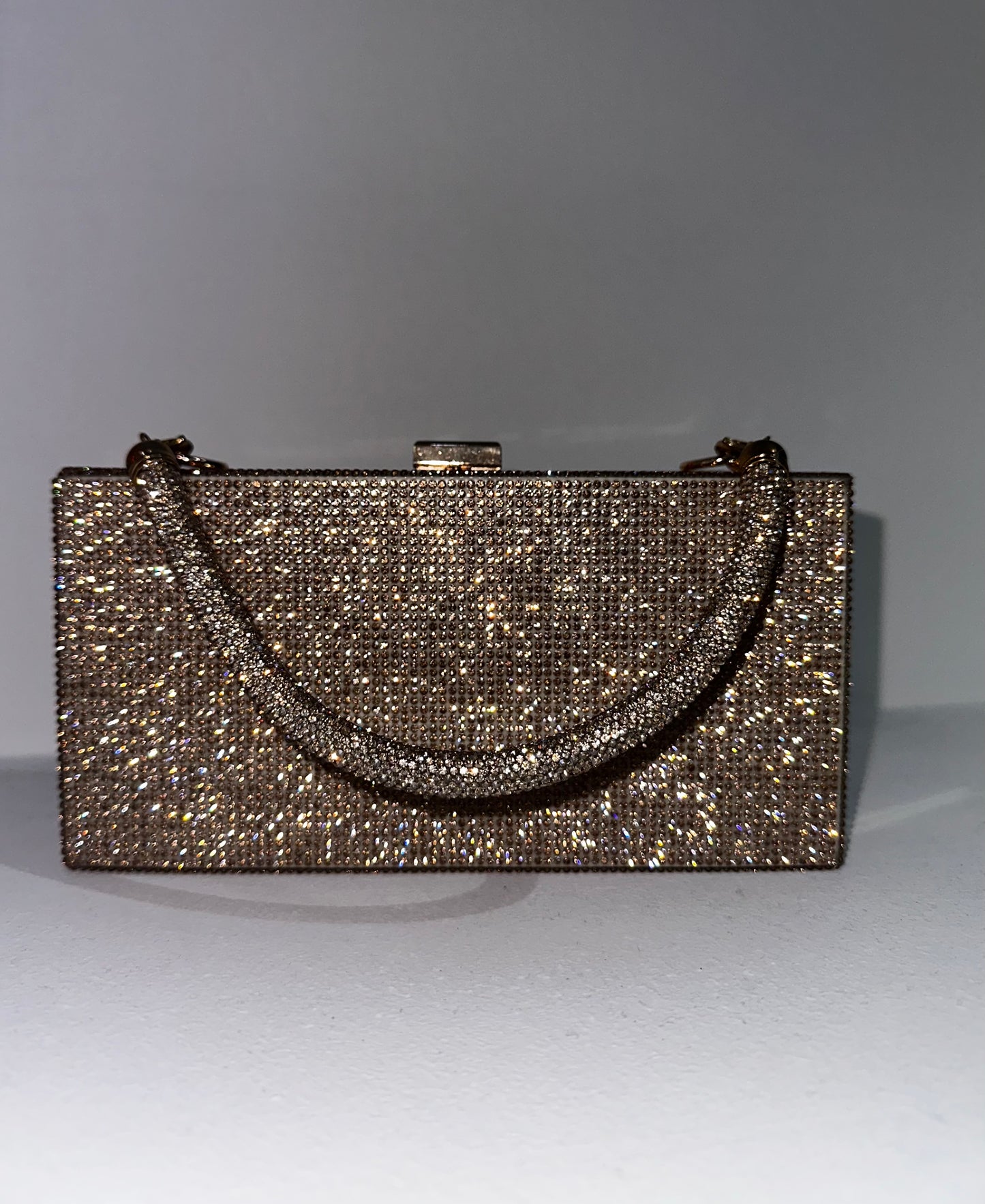 Borsa brillantini quadrata