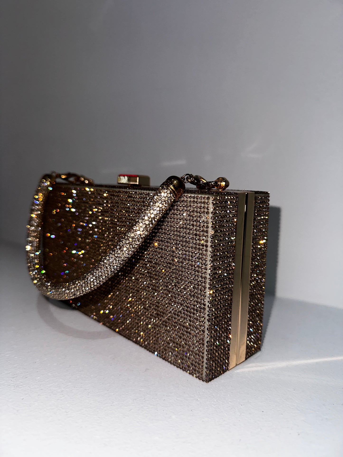 Borsa brillantini quadrata