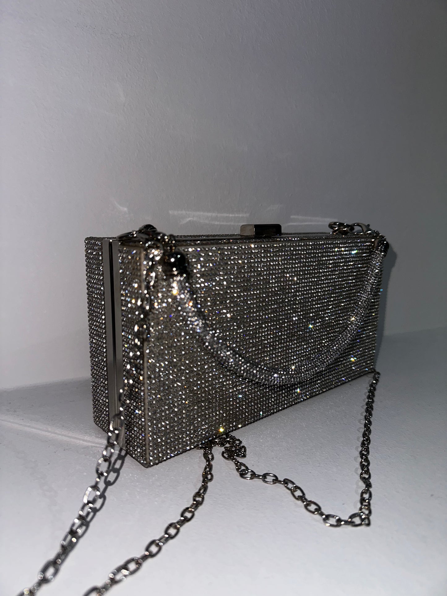 Borsa brillantini quadrata