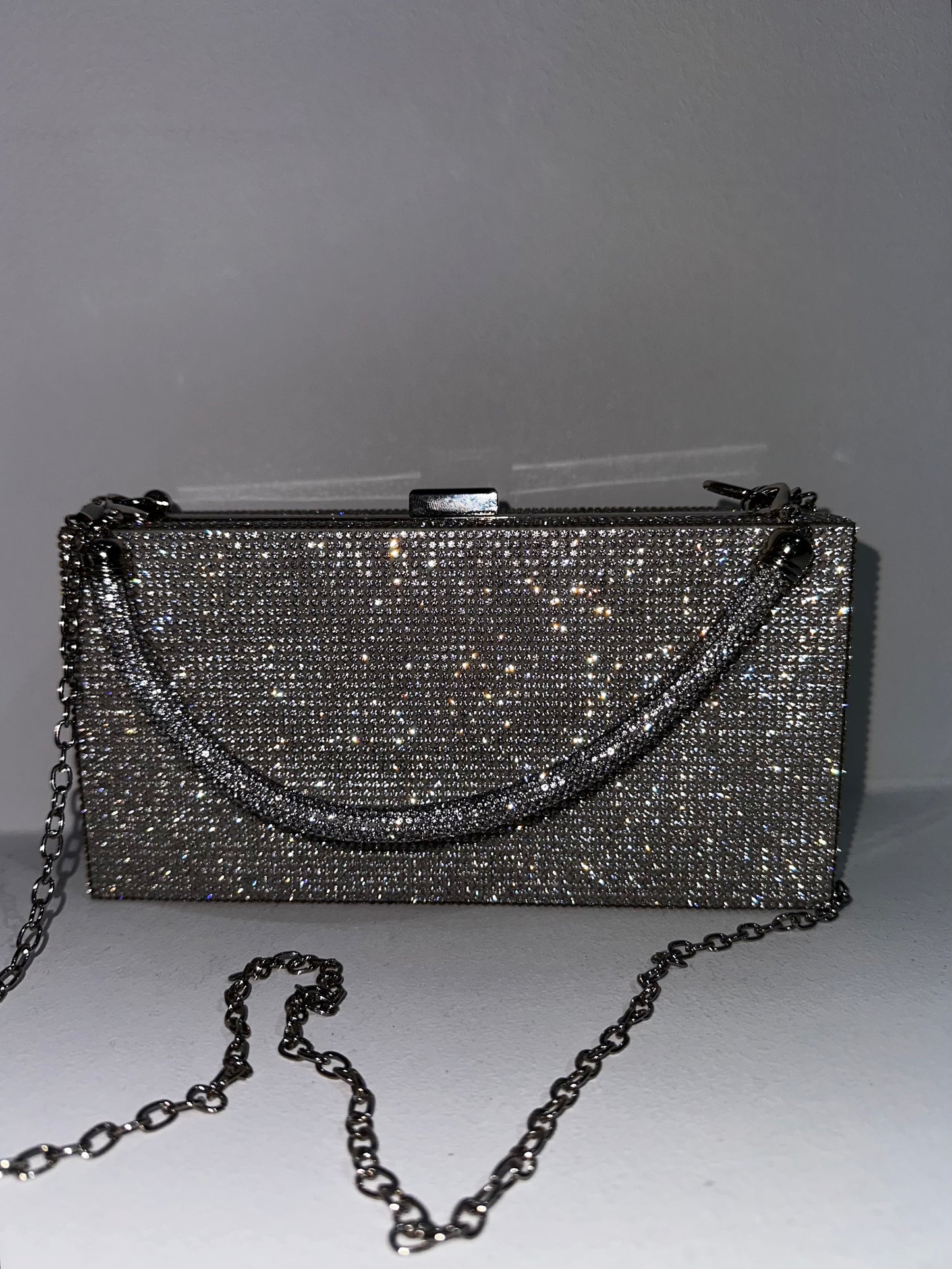 Borsa brillantini quadrata