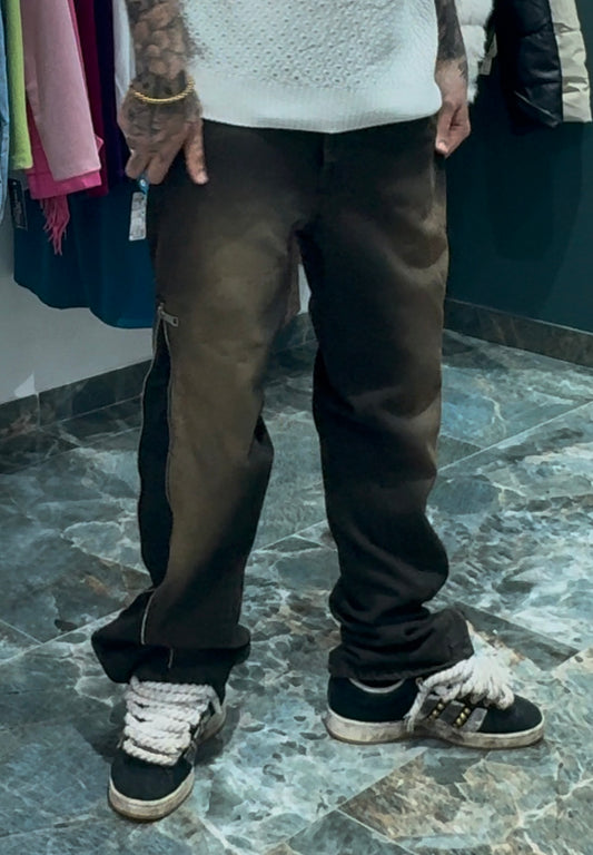 Jeans baggy zip